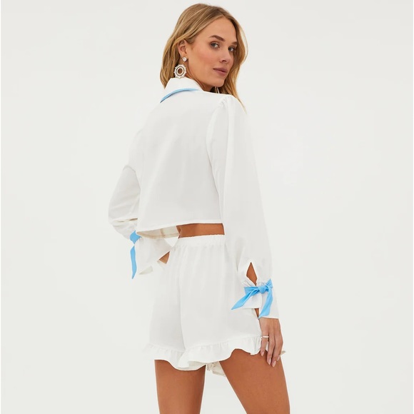 NWT Beach Riot AURORA & LUNA PJ SET WHITE - Picture 2 of 5